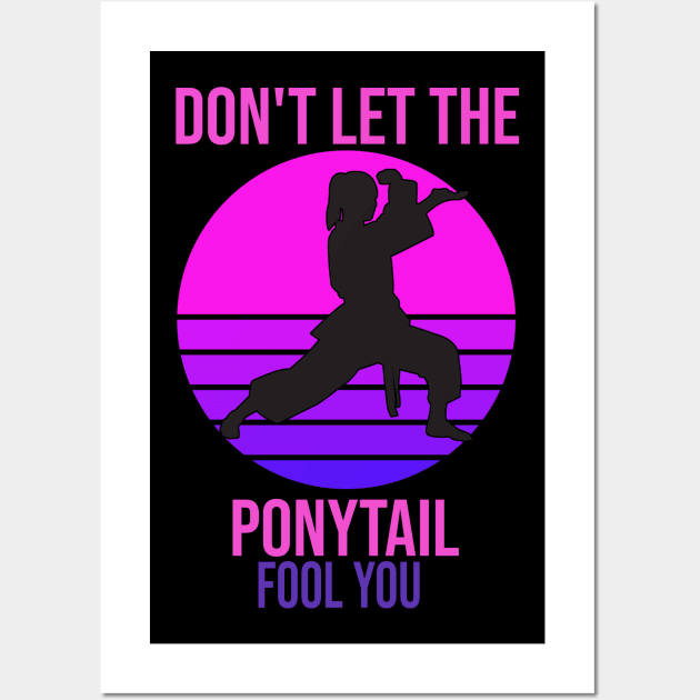 dont let the ponytail fool you Wall Art by Jandjprints